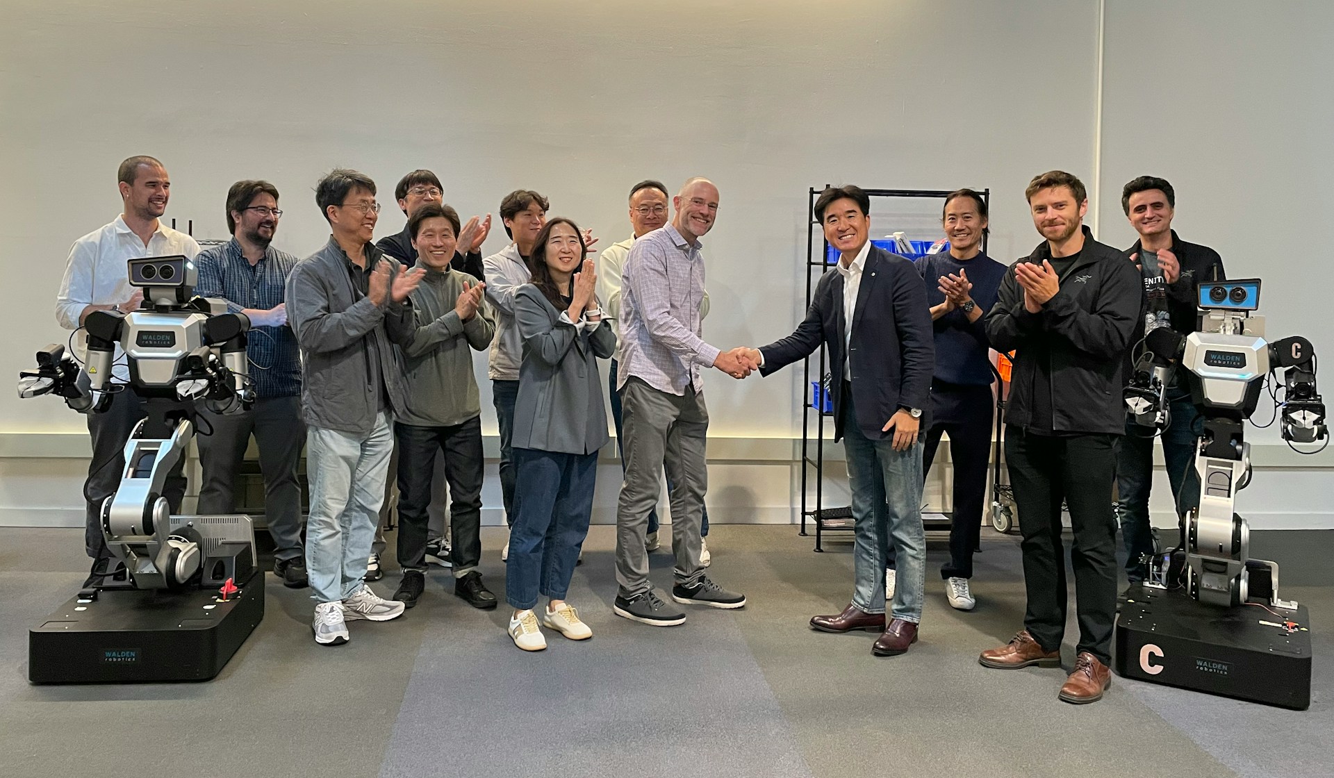 Walden Robotics and Samsung SDS meeting in the new Walden SF office